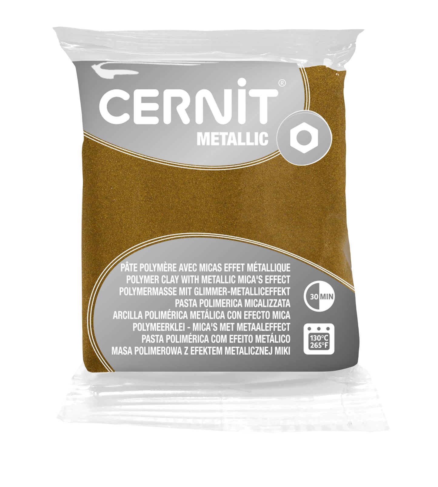 Cernit Polymer Clay 56g | Metallic - 055 Antique Gold