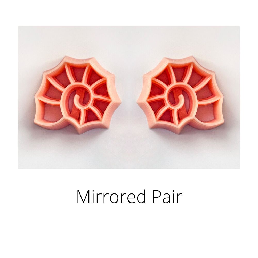 Spiral Seashell Clay Cutter | Beach Sea Shell Inner Stamp -