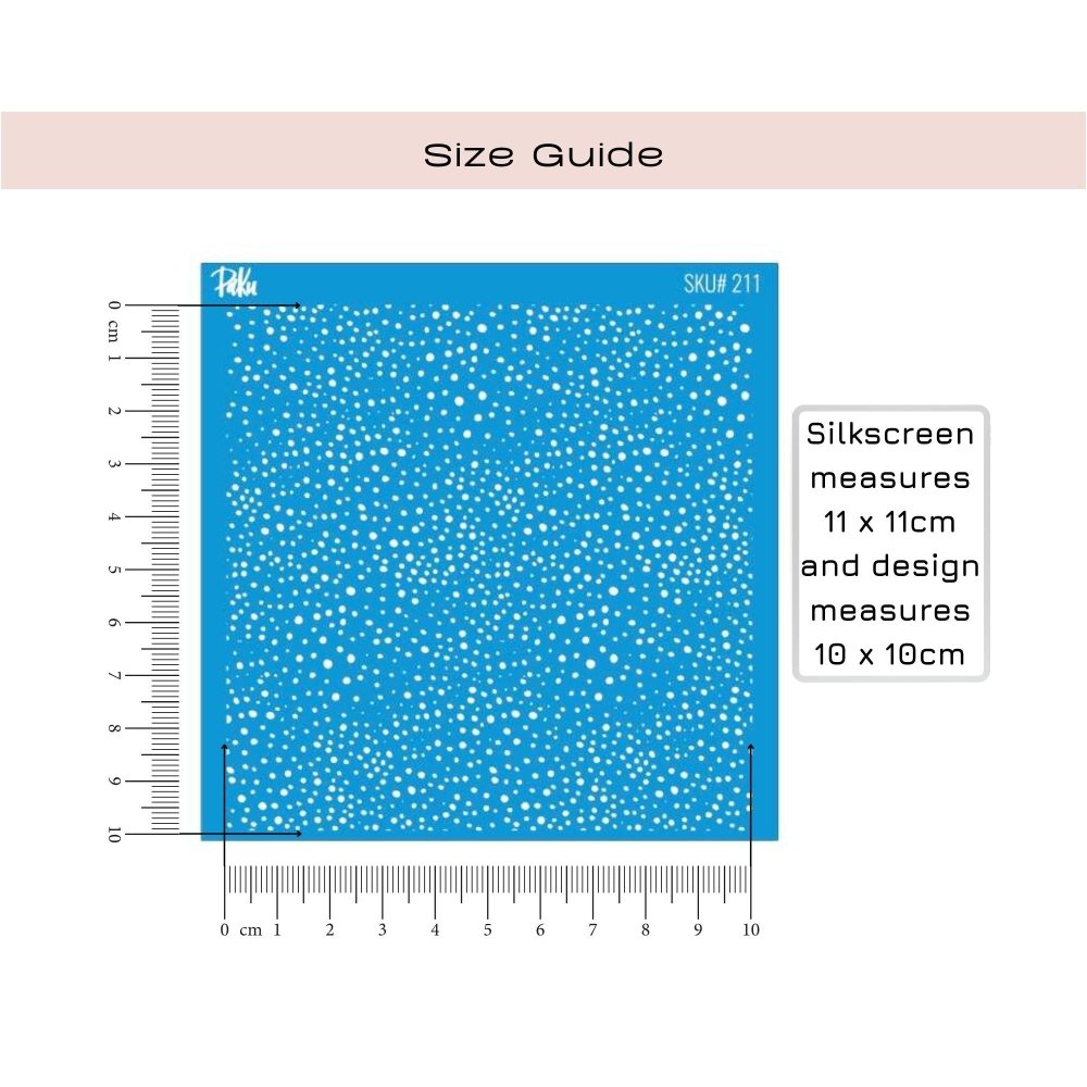 Abstract Dots Silkscreen Stencil -