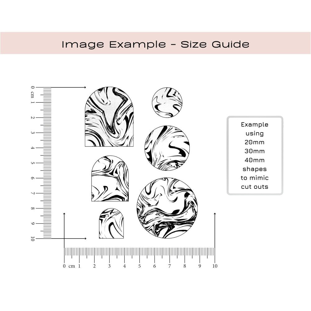 Abstract Marble Silkscreen Stencil -