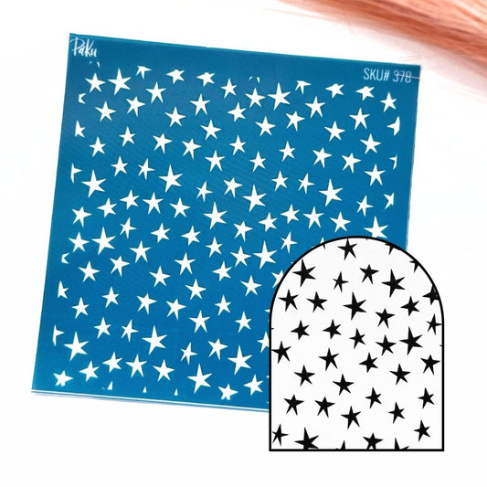 Abstract Stars Silkscreen Stencil -