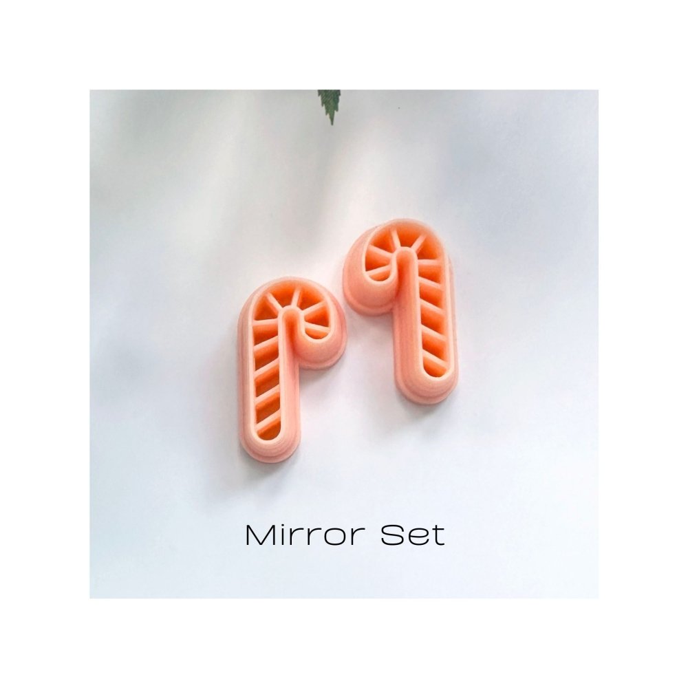 Candy Cane Polymer Clay Cutter | Christmas Theme -