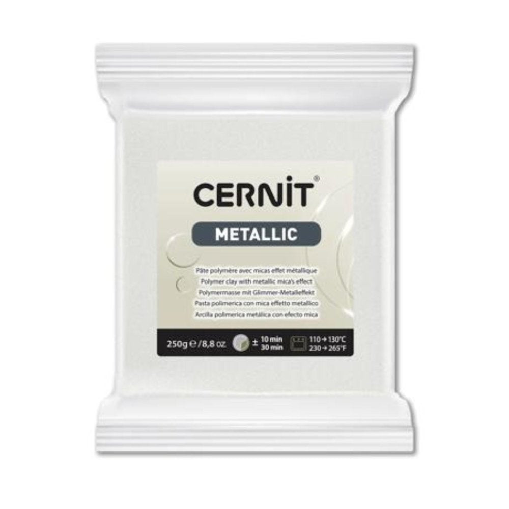 Cernit Polymer Clay 250g | Metallic - 085 Pearl White -