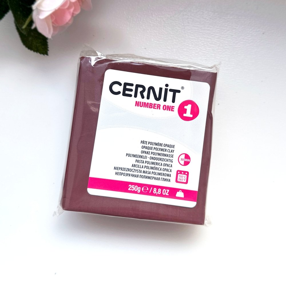 Cernit Polymer Clay 250g | Number One - Brown -