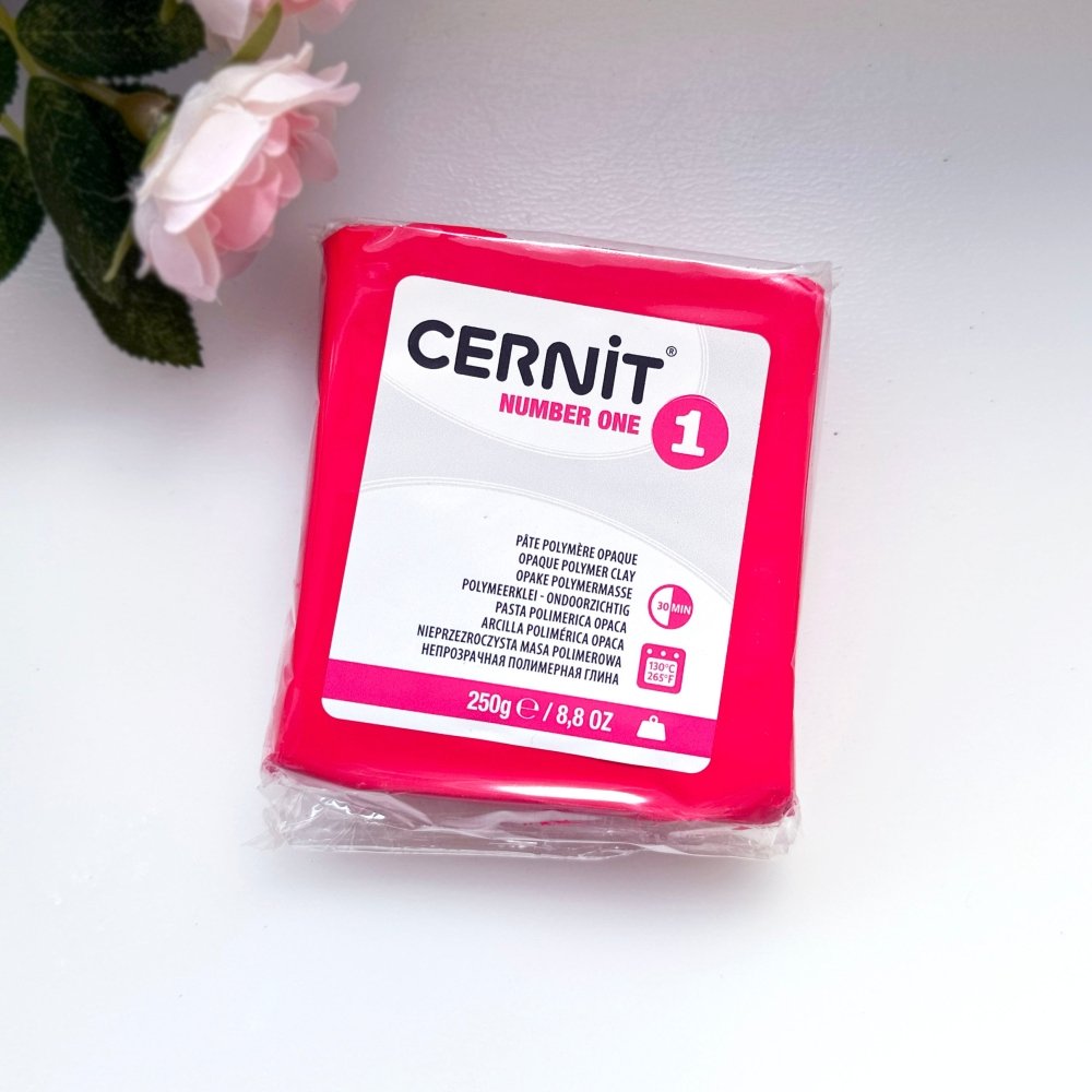 Cernit Polymer Clay 250g | Number One - Red -