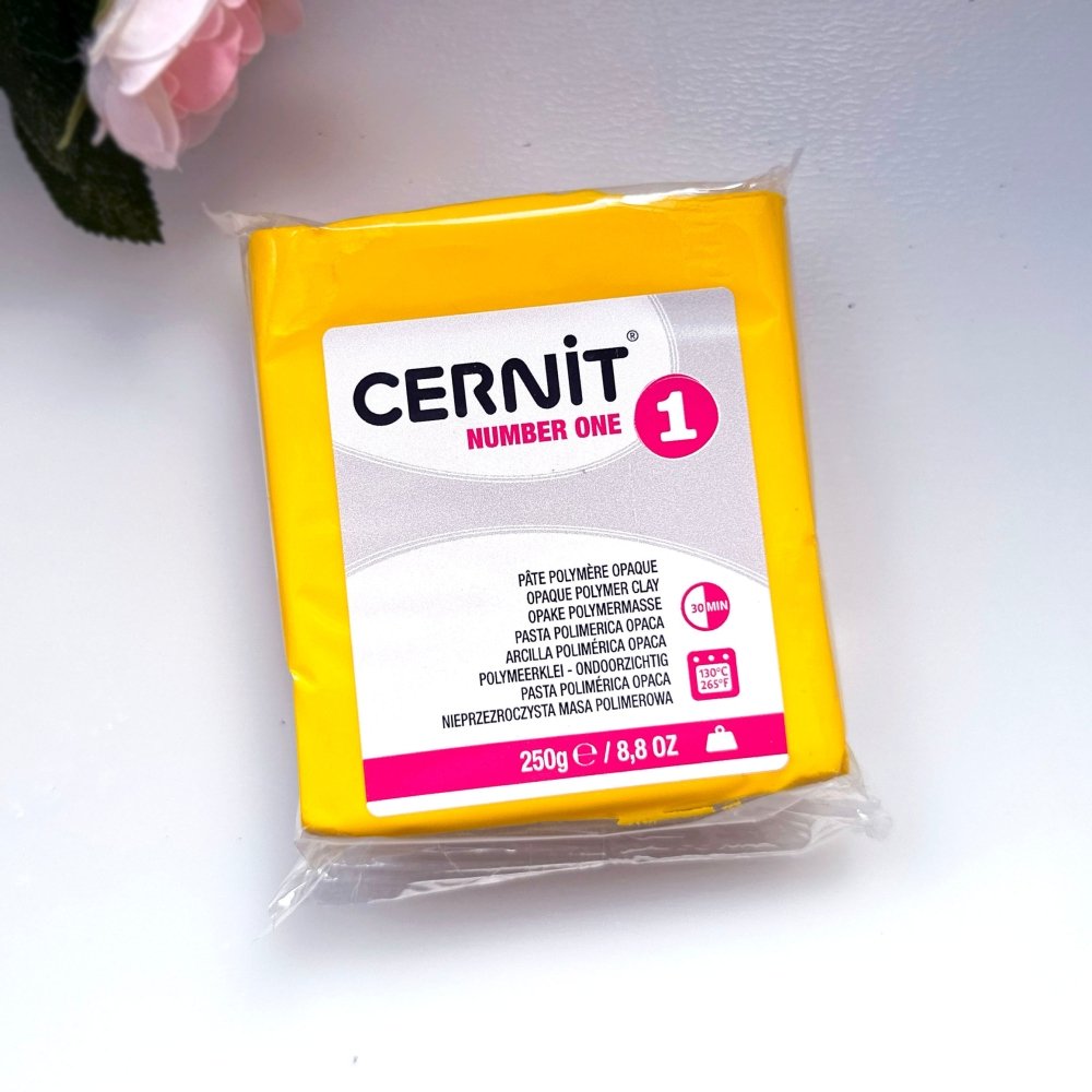 Cernit Polymer Clay 250g | Number One - Yellow -