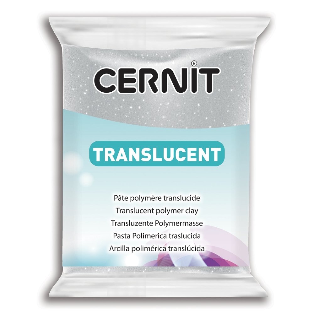 Cernit Polymer Clay 56g | 080 Glitter Silver -