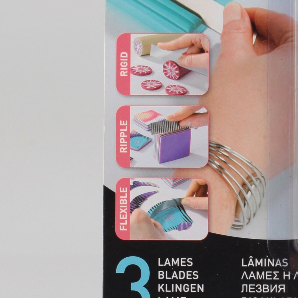 Cernit Slicer Blades | Flexible, Rigid & Ripple | Set of Three -