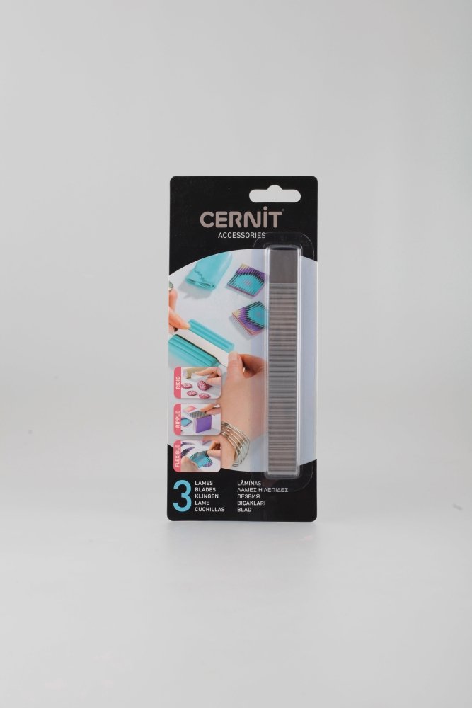 Cernit Slicer Blades | Flexible, Rigid & Ripple | Set of Three -
