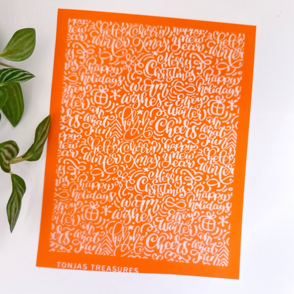 Christmas Sayings Silkscreen -