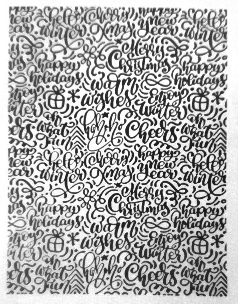 Christmas Sayings Silkscreen -