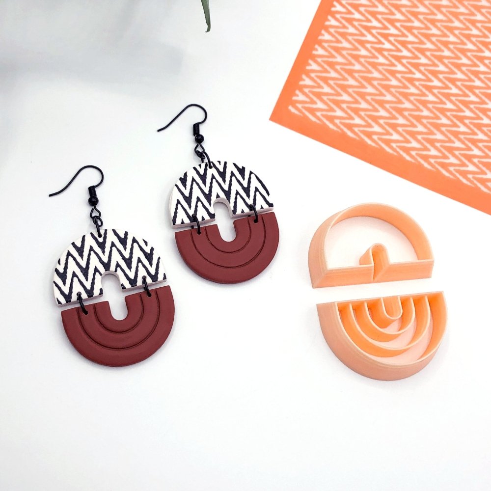 Chunk Arch Clay Cutter | Rainbow Oval Duo Set -