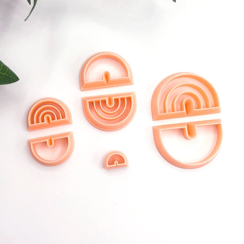 Chunk Arch Clay Cutter | Rainbow Oval Duo Set -
