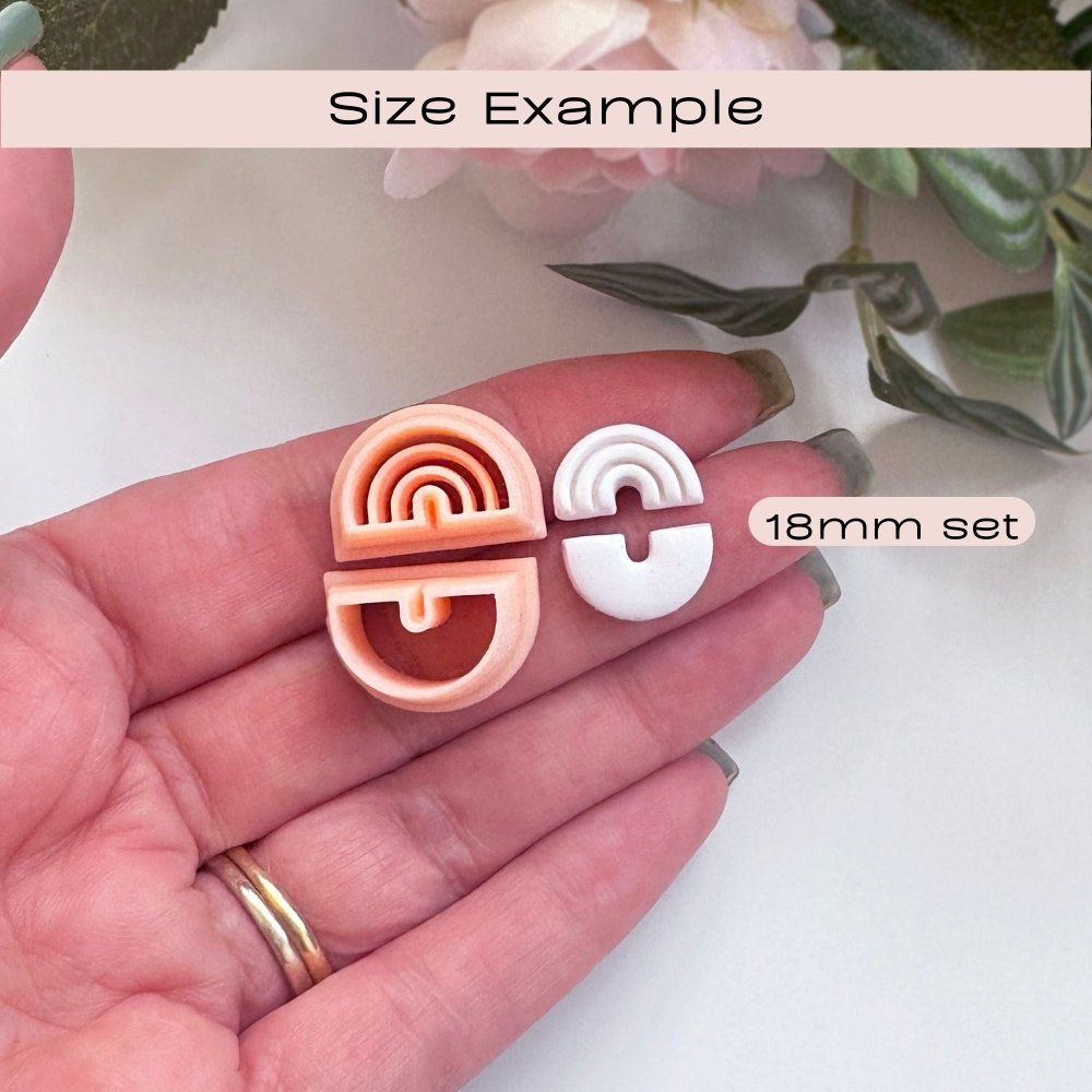 Chunk Arch Clay Cutter | Rainbow Oval Duo Set -