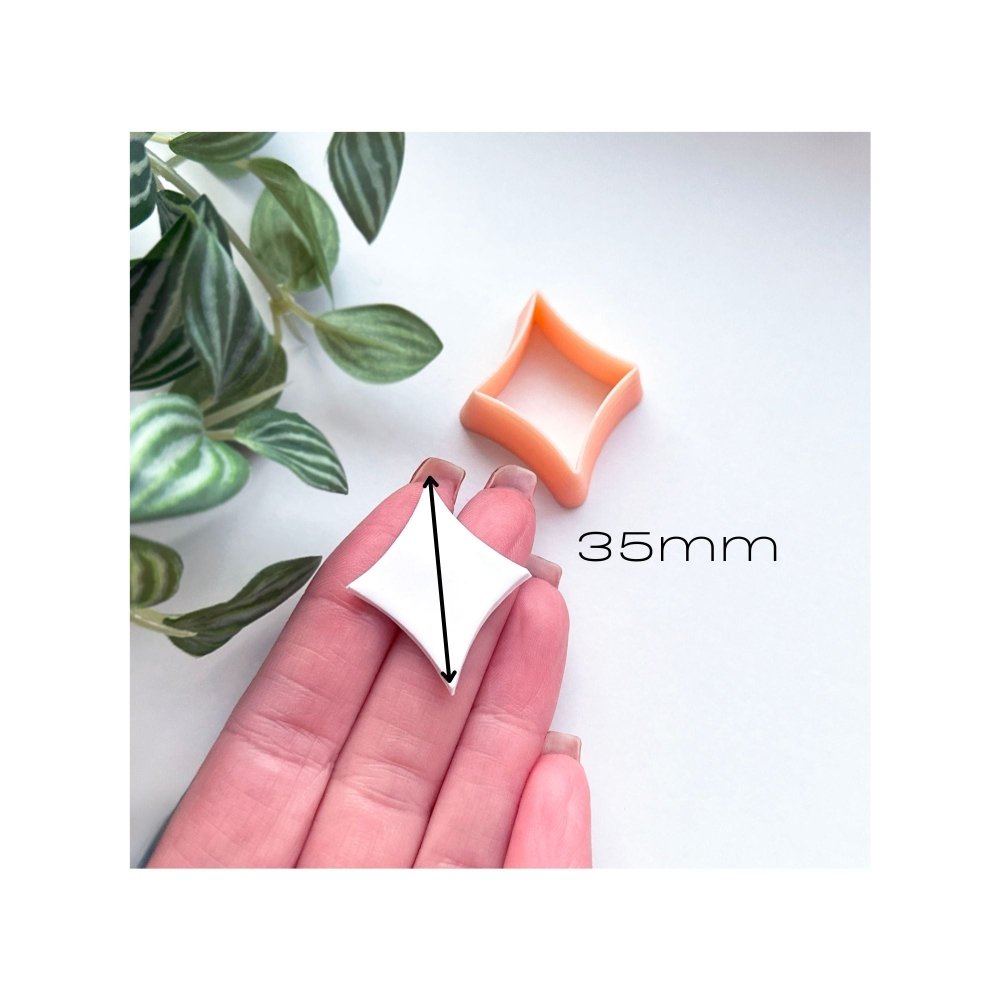 Diamond Concave Clay Cutter -