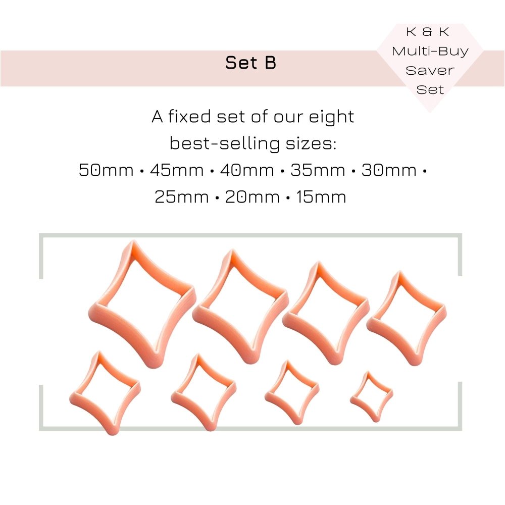 Diamond Concave Clay Cutter -