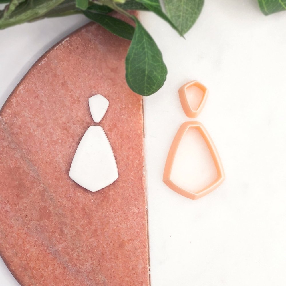 Elongated Tapered Trapeziod Clay Cutter -