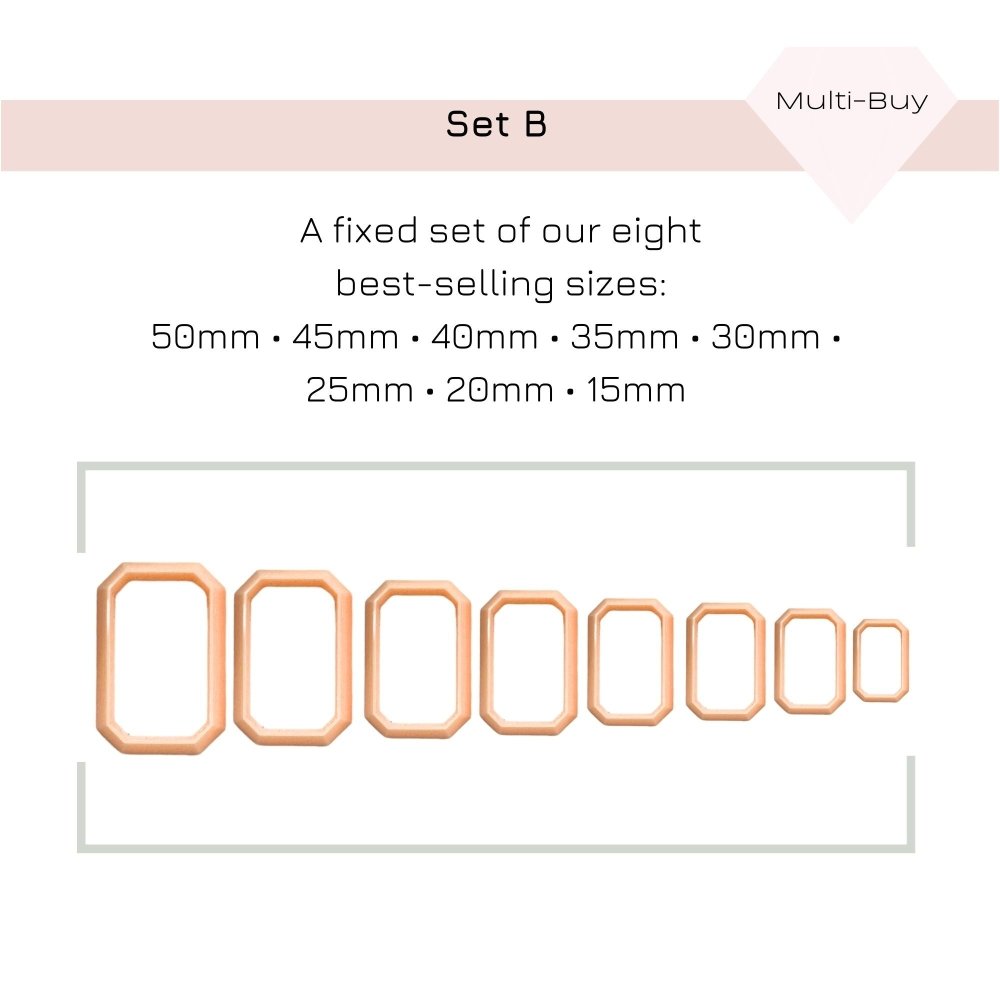 Faceted Rectangle Clay Cutter -