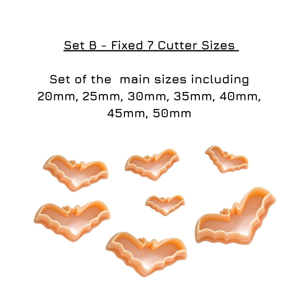Flying Bat Clay Cutter | Curved Wings -