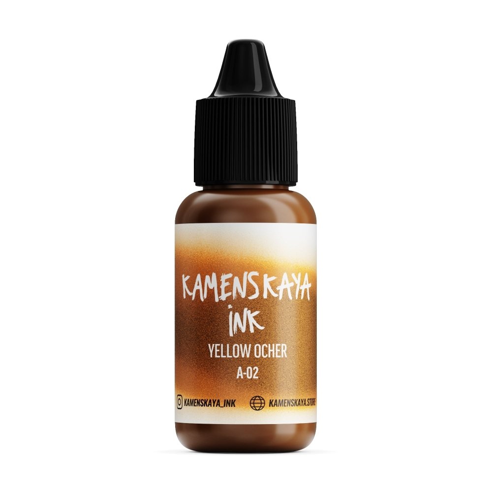 Kamenskaya Alcohol Ink 15ml | Core A-02 Yellow Ochre -