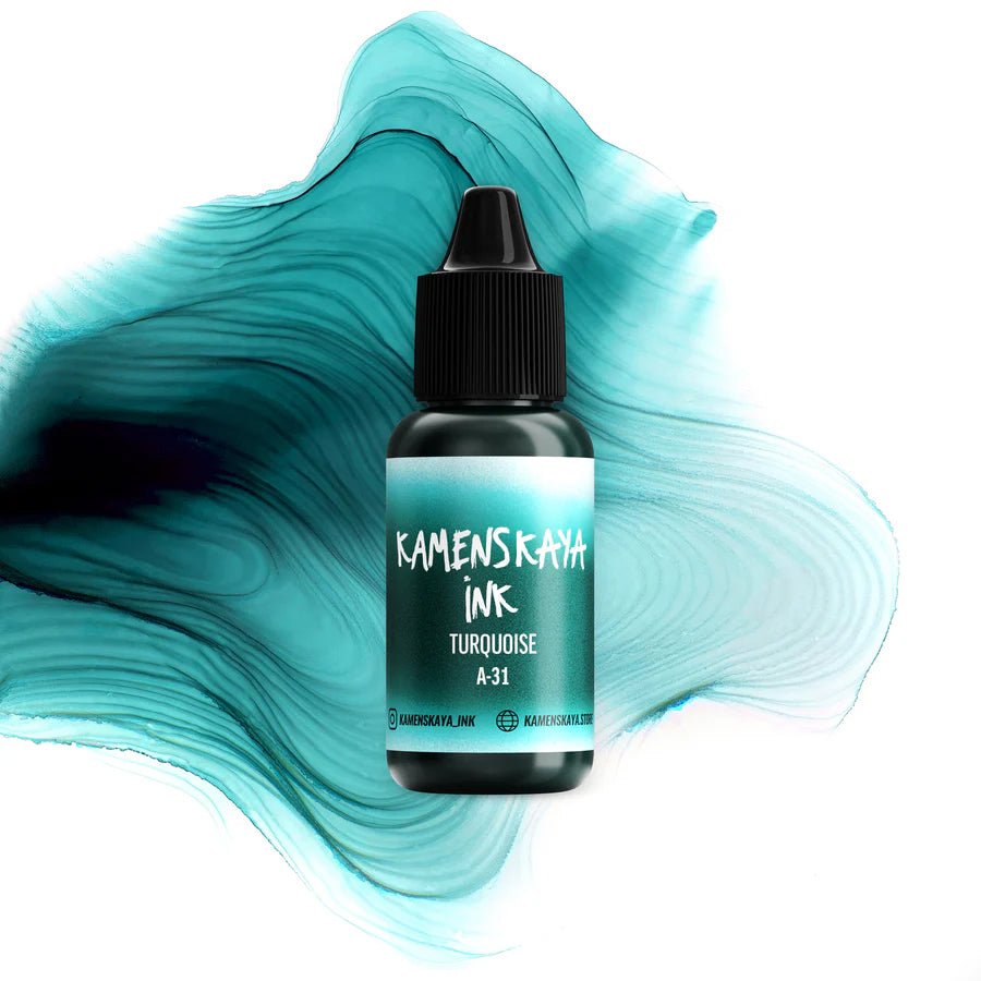 Kamenskaya Alcohol Ink 15ml | Core A-31 Turquoise -