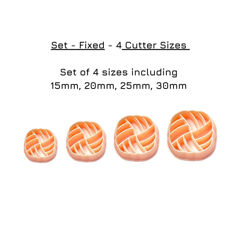 Knot Clay Cutter | Entwined Rounded Square -