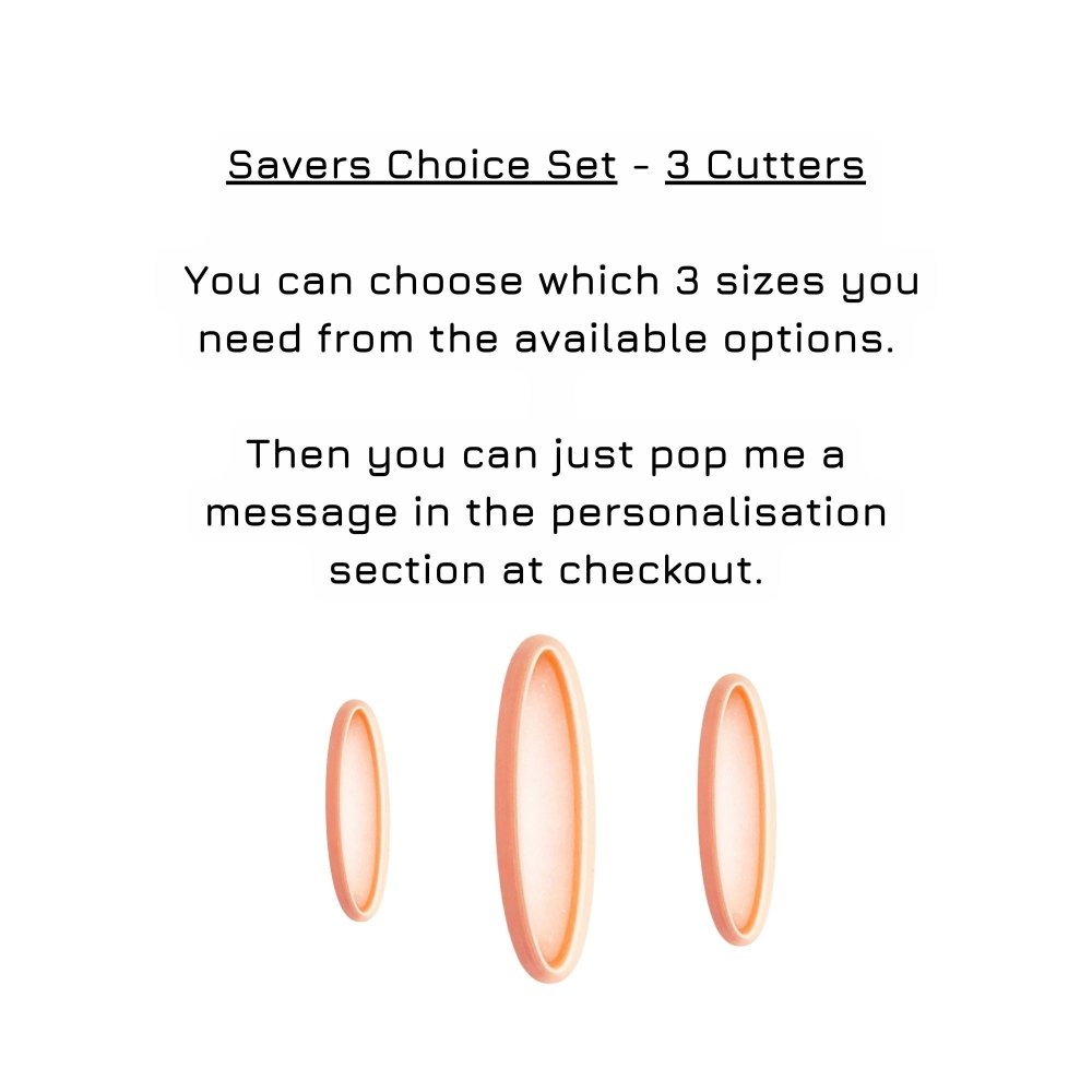 Long Thin Oval Polymer Clay Cutter -