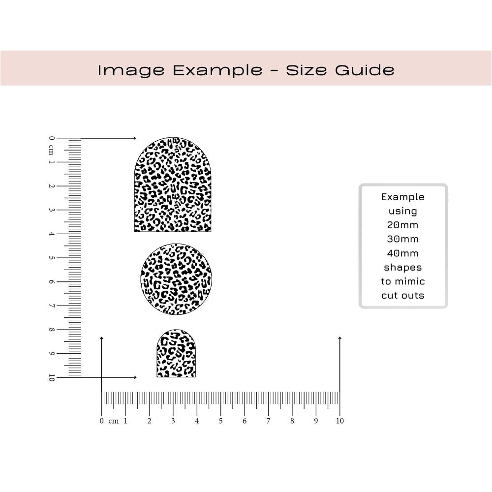 Mini Leopard Print Silkscreen Stencil -