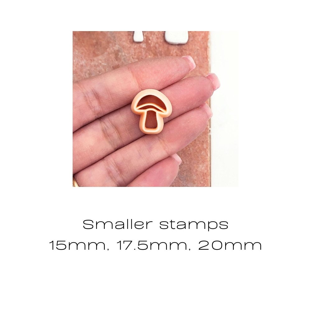 Mushroom Clay Cutter | Embossed -