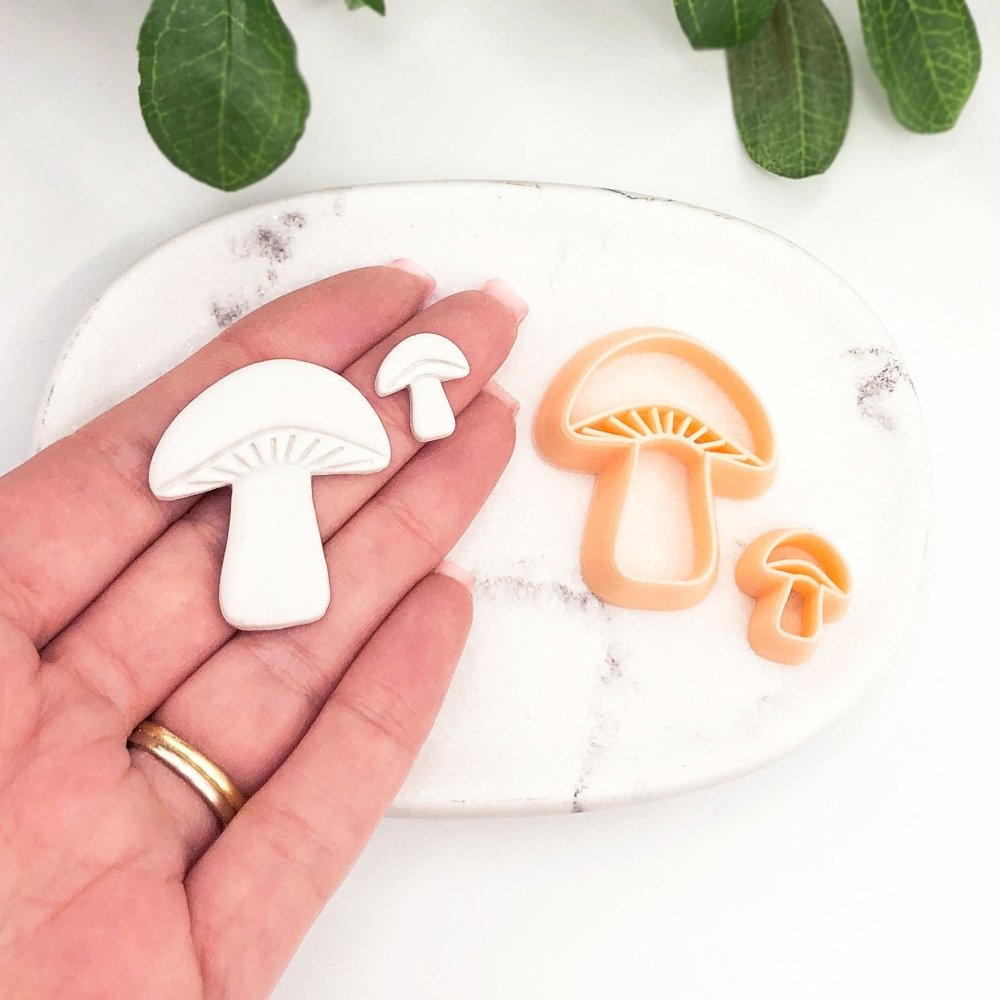 Mushroom Clay Cutter | Embossed -