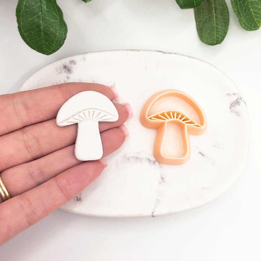 Mushroom Clay Cutter | Embossed -