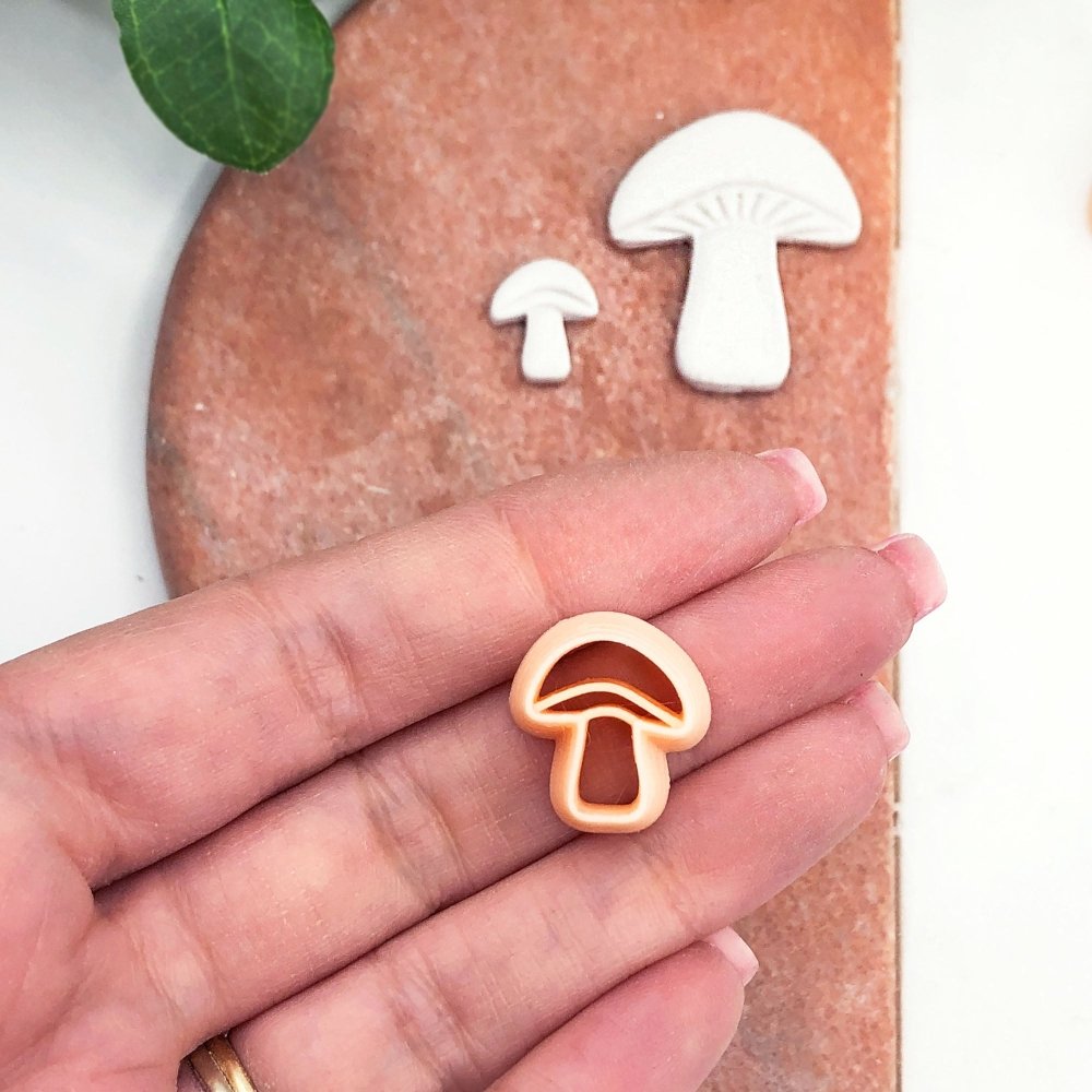 Mushroom Clay Cutter | Embossed -