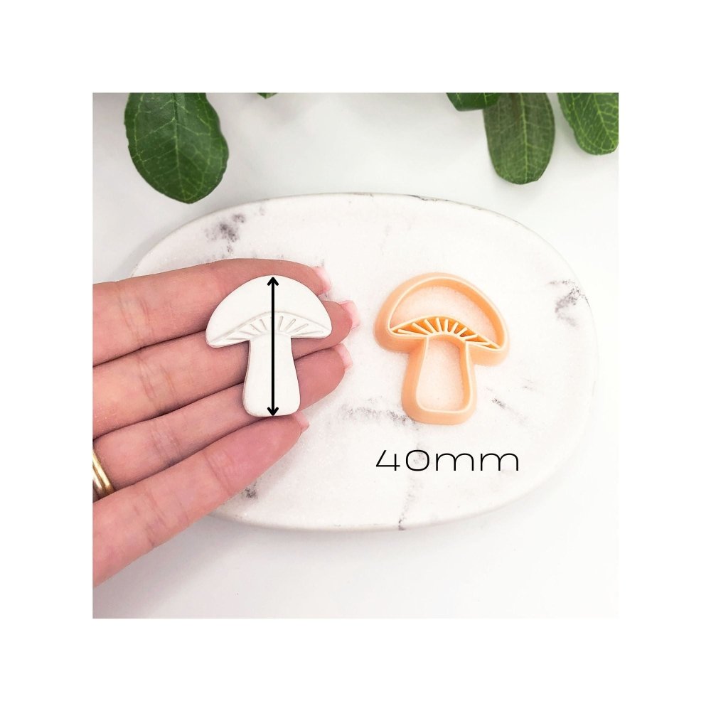 Mushroom Clay Cutter | Embossed -