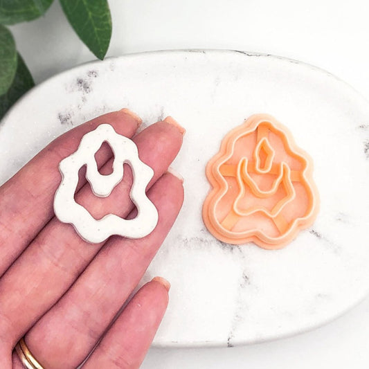 Organic Wavy Donut Clay Cutter -