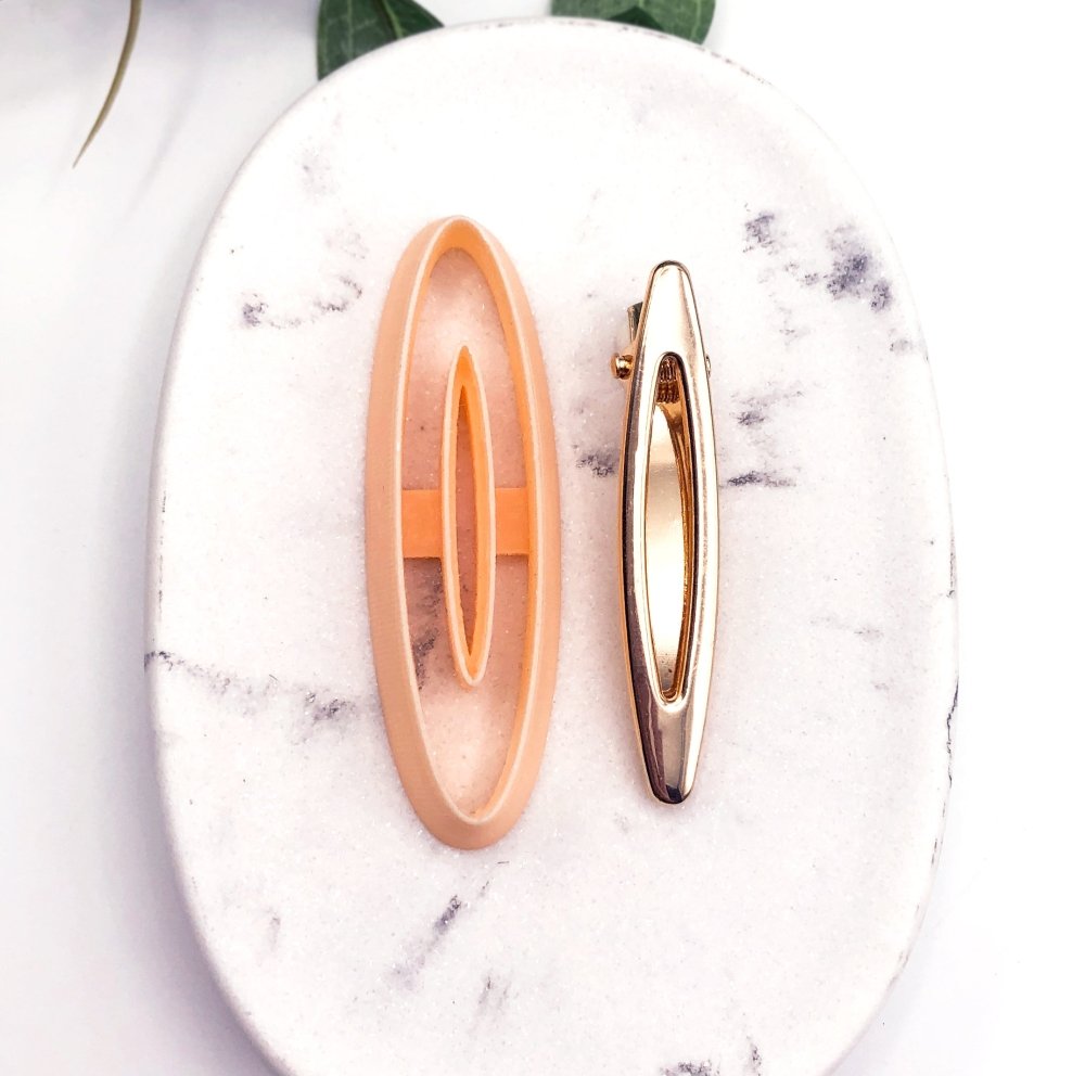Oval Long Slim Clay Cutter -