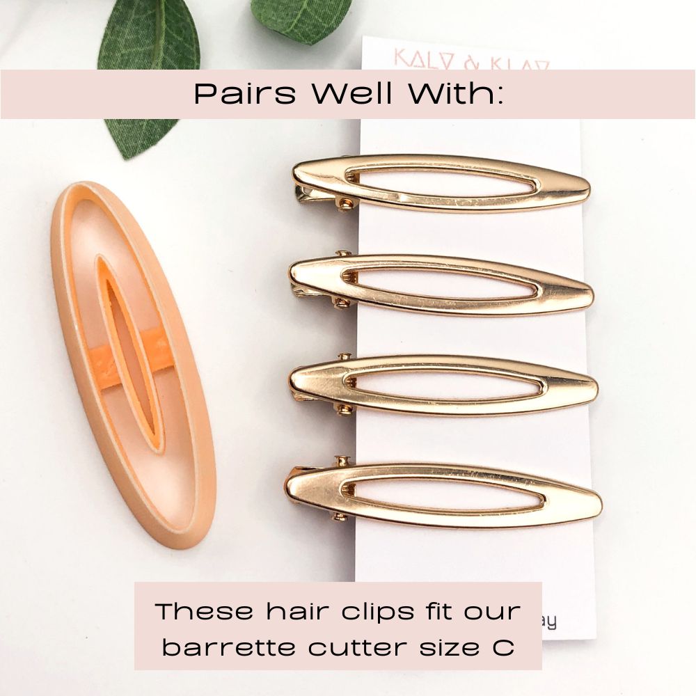 Pack of Barrette Hair Clip Blanks -