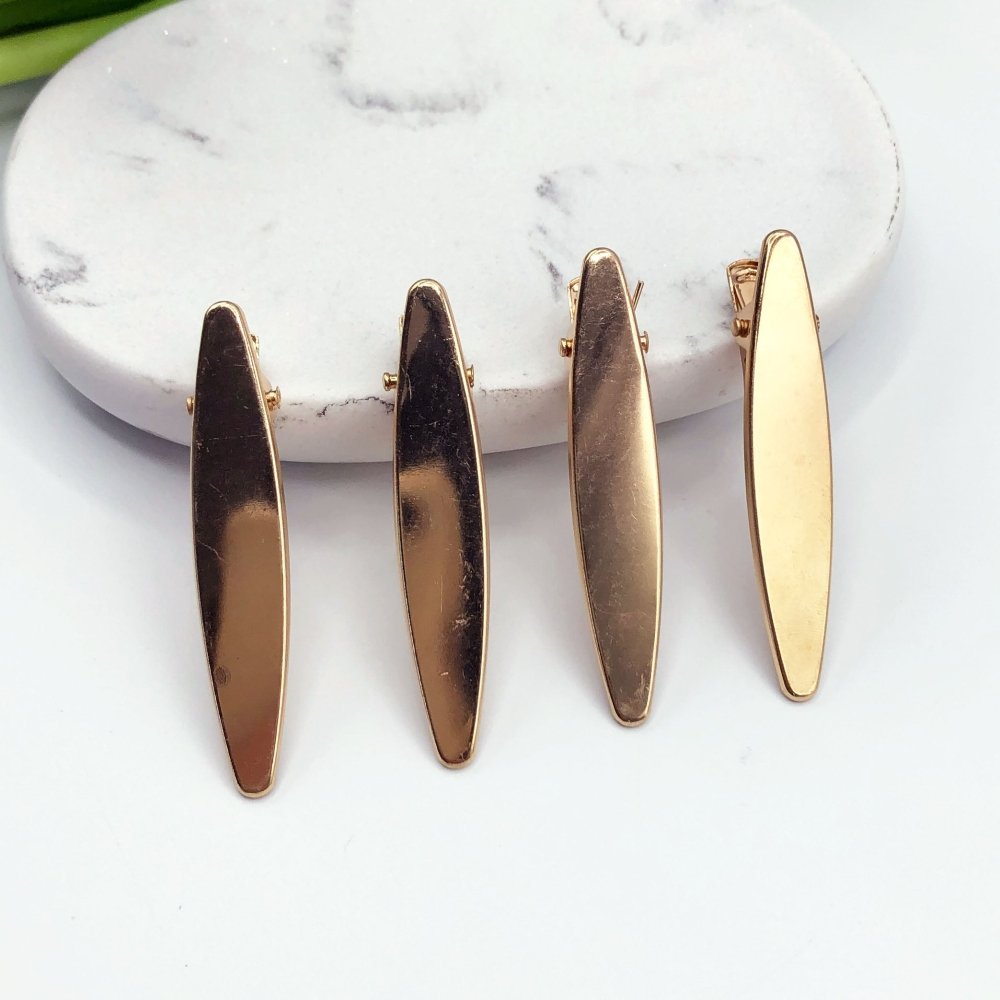 Pack of Barrette Hair Clip Blanks -