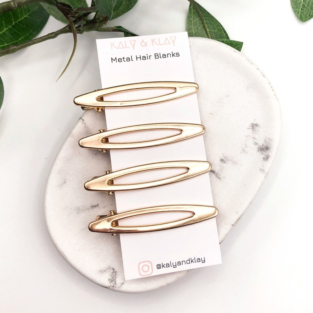 Pack of Barrette Hair Clip Blanks -