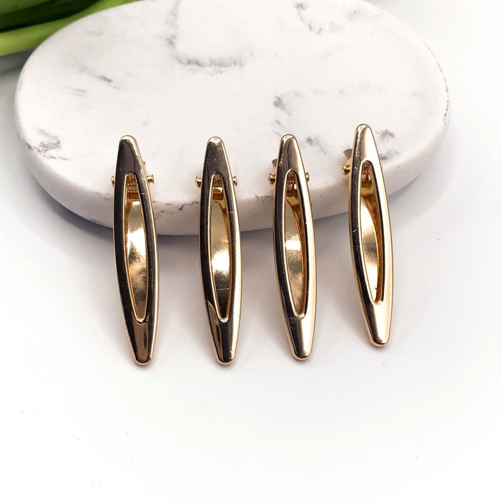 Pack of Barrette Hair Clip Blanks -