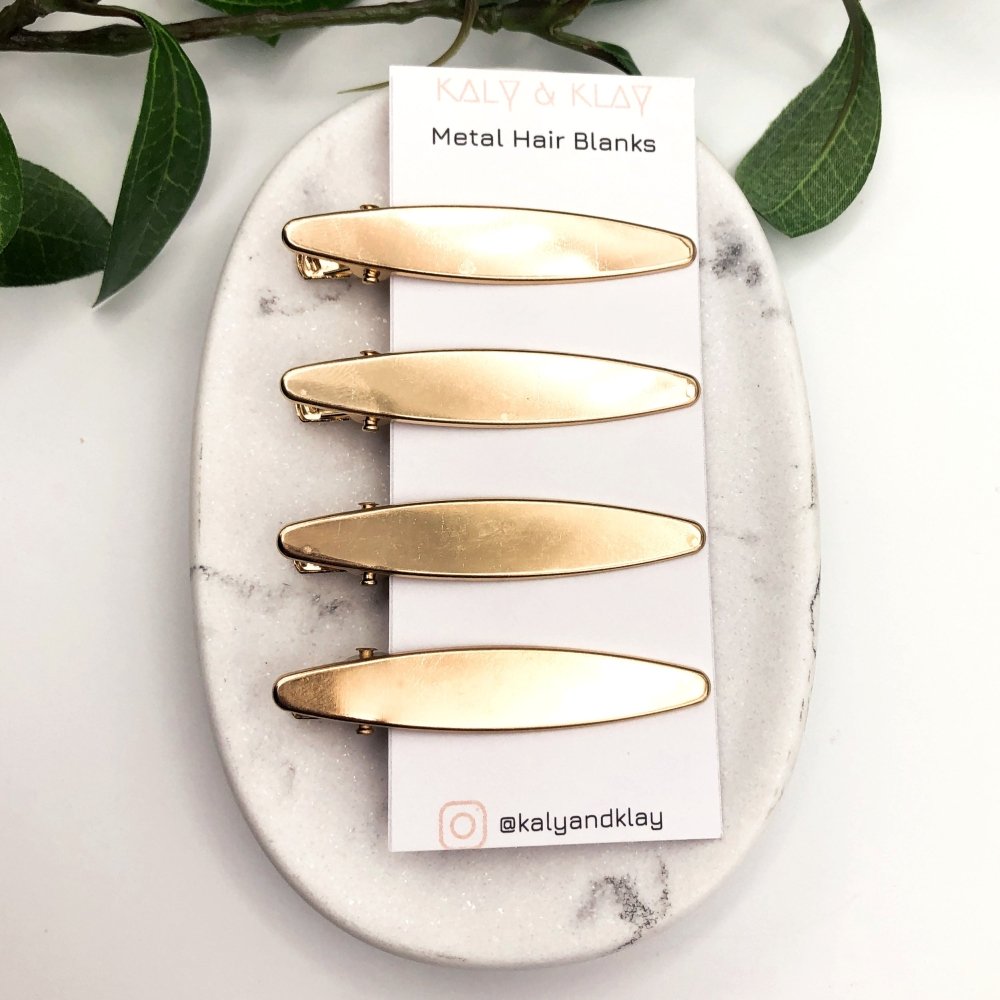 Pack of Barrette Hair Clip Blanks -
