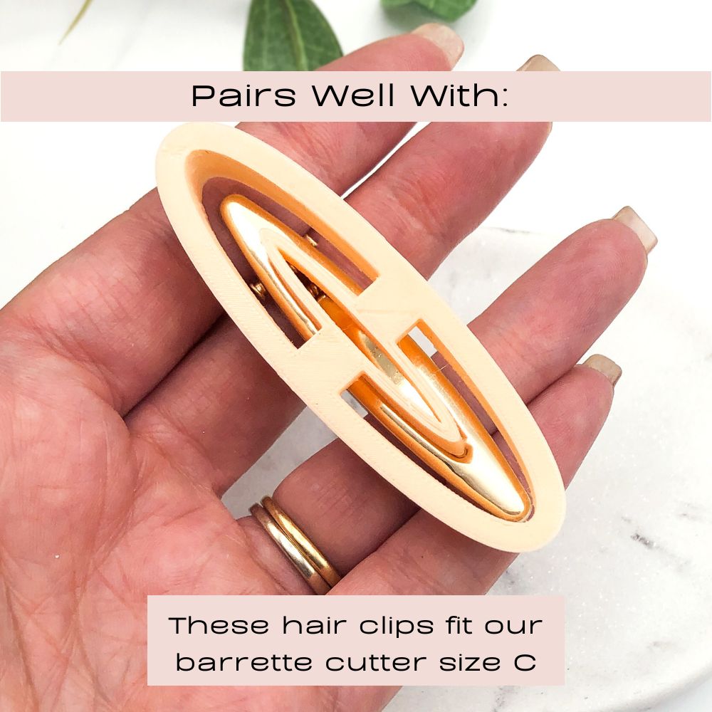 Pack of Barrette Hair Clip Blanks -