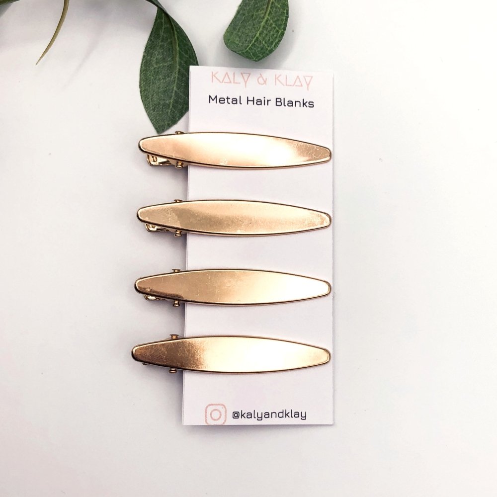 Pack of Barrette Hair Clip Blanks -