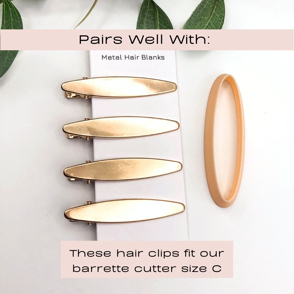 Pack of Barrette Hair Clip Blanks -