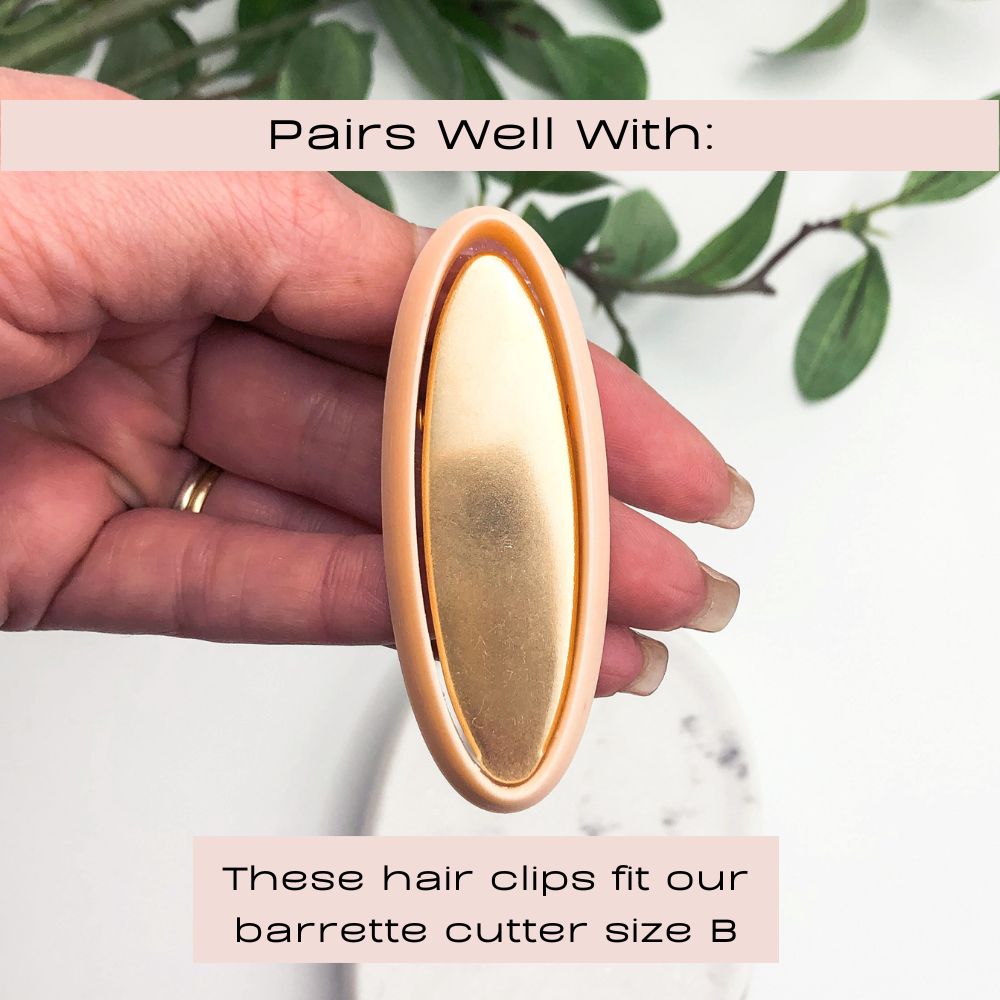 Pack of Gold Barrette Hair Clip Blanks -