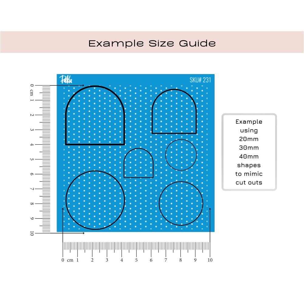 Polka Dots Silkscreen Stencil -