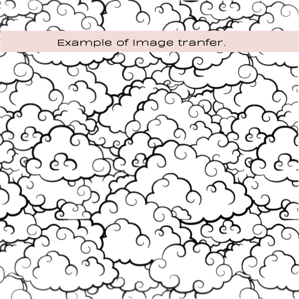 Puffy Clouds Silkscreen Stencil -