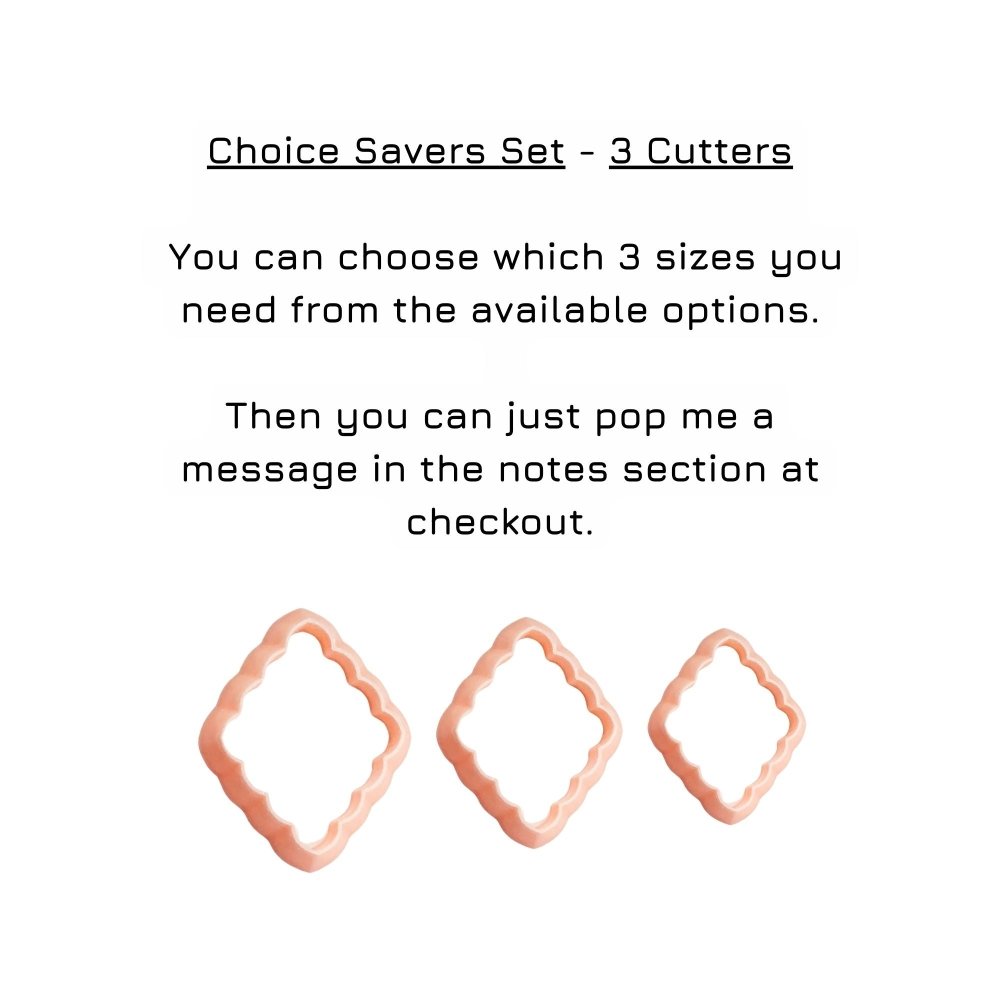 Scalloped Diamond Clay Cutter -