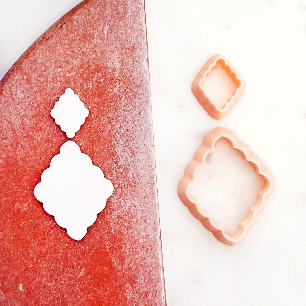 Scalloped Diamond Clay Cutter -