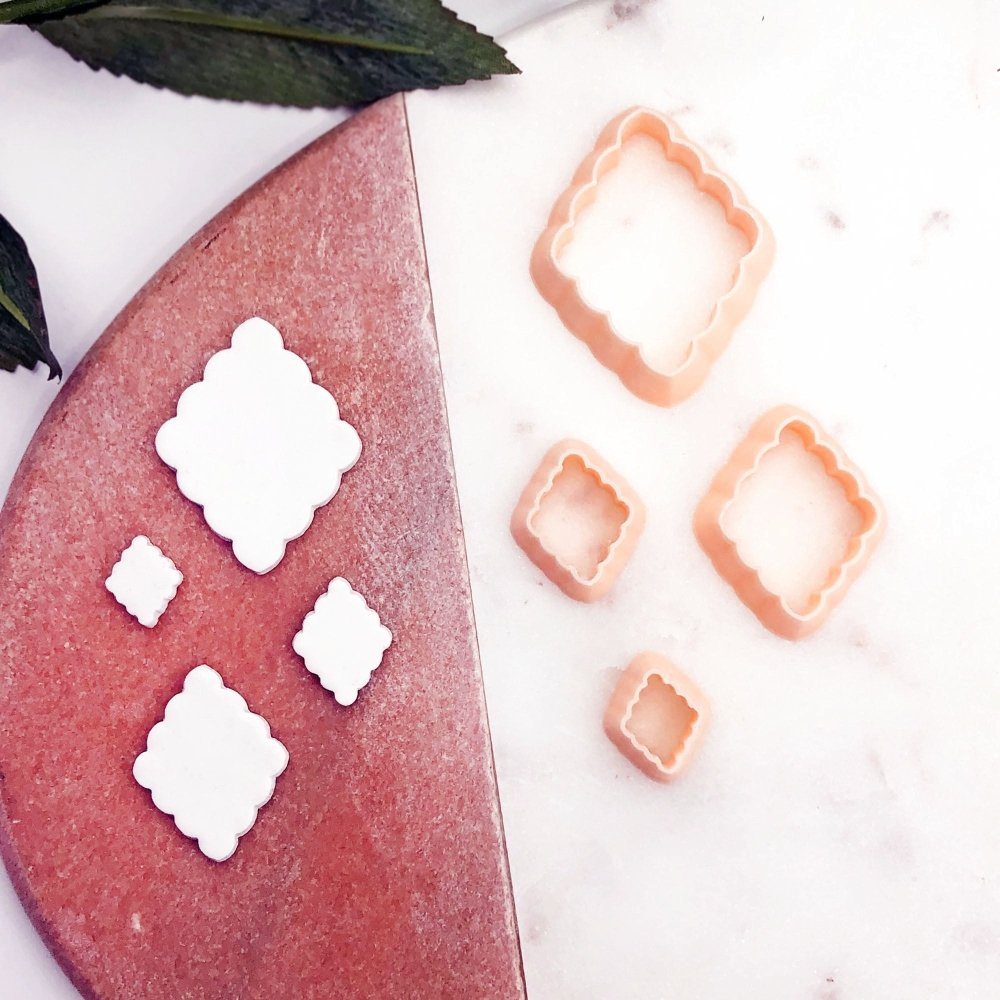 Scalloped Diamond Clay Cutter -