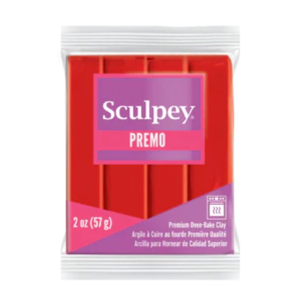 Sculpey Premo Polymer Clay | 57g - 5382 Cadmium Red Hue -